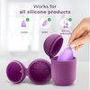 EcoBlossom Reusable Menstrual Cup and Case - The Most Reliable Medical Grade Silicone Period Cups - Comfortably use for 12 Hours (Small (Pack of 2), Gray Cup & Case)