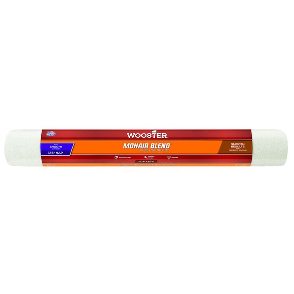 Wooster 48420 Mohair Blend Roller Cover-1/4 Nap, with End Caps, 18-Inch, Multi