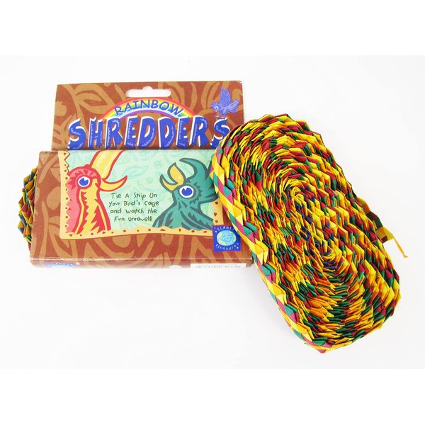 Planet Pleasures Rainbow Zig Zag 30' x 1" Roll Small Size Bird Toy