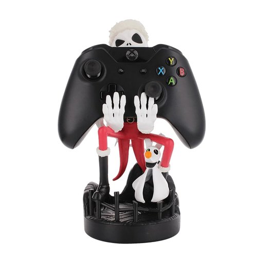 Exquisite Gaming: The Nightmare Before Christmas: Santa Jack Skellington - Cable Guys Original Controller & Phone Holder, Collectable Device Stand