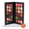 Allwon Magnetic Palette Black Empty Makeup Palette with Mirror and 20Pcs Adhesive Empty Palette Metal Stickers for Eyeshadow Lipstick Blush Powder