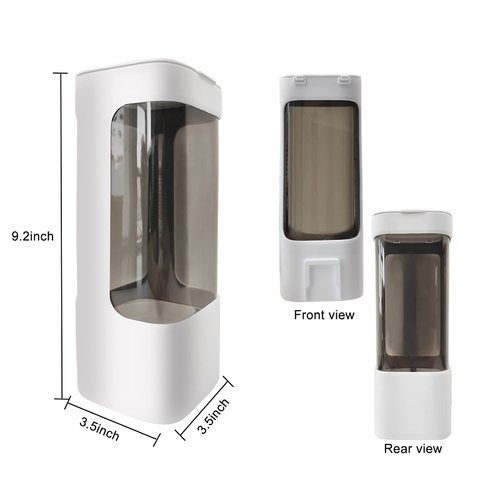 Easy Pick-up White Disposable Cup Holder for Up to 9 Ounce Water Resistant Water Paper Cup Self Adhesive Paper Cups Holder Pull Type Dispenser for Bathroom Kitchen Office