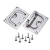Boat Pull Flush Lift Ring,Marine Grade 316 Stainless Steel Flush Lifting,Boat Deck Hatches Handle,Trap Door Latch,pack of 2,Include Installation Screws