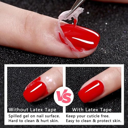 SUTOKAKA 15ml Liquid Latex Tape Peel Off, Nail Cuticle Guard Skin Barrier Protector for Home DIY Nail Art Salon