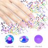 ZYNERY 18000pcs Flatback Rhinestones, 15 Mixed Color Jelly Rhinestones Round Shape Crystals Rhinestones for Crafts Nail Face Art Shoes Diamond Painting with Storage Box/Tweezers/Drill Pen (3mm)