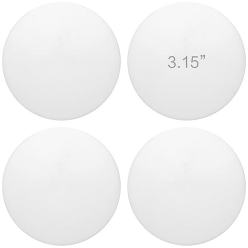 3.15" Door Stop Wall Protector, 4 pcs White Soft Silicone Door Handle buffers, Mute and Shock Proof, Wall Protector with self-Adhesive to Protect The Wall Surface