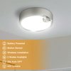Yurnero Motion Sensor Ceiling Light Battery Operated Battery Powered Ceiling Light with 400LM 6000K 7.8 inch Motion Activated Light for Closet Stair Hallway Shower Shed Garage Pantry Basement Porch