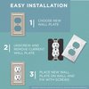 Franklin Brass Classic Beaded Wall Plate, Bronze with Copper Highlights Single Duplex Outlet Cover, 3-Pack, W35059V-VBC-C