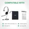 Yealink Phone Headsets for Office Phones YHS34 Lite QD to RJ9 Wired Headset Compatible with Poly Snom Grandstream Phones Desk Landline Headset with Microphone -Mono/72g/2.1m Cable