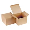 Xxcxpark 30 PCS Brown Kraft Gift Boxes 5x5x3.5, Party Favor Kraft Paper Gift Packaging Box with Lid for DIY Crafting, Cube, Cupcake, Kraft Present Boxes for Birthday, Wedding