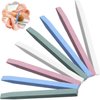 8 Pieces Stone Nail File Nail Pumice Stone Stick Pumice Stone Nail Cuticle Pusher Stone File for Home Salon Nail Buffing Tool