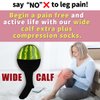 Laite Hebe Plus Size Compression Socks for Women and Men-3 pairs Wide Calf Knee High Support for Circulation
