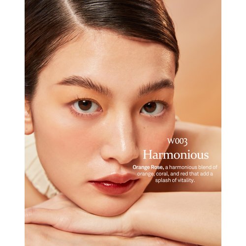 HINCE Mood Enhancer Water Liquid Glow - Non-Sticky & Waterproof Lip Stain for Women - Long Wearing Lip Gloss for Natural and Glass Glow - Moisturizing Liquid Makeup, 0.16 fl.oz. (HARMONIOUS)