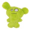 Grriggles Furzies Plush Dog Toy with Squeaker, 6-Inch, Green