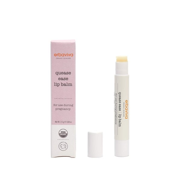 Erbaviva Organic Quease Ease Lip Balm - For Mamas And Mamas-To-Be, All Natural, Apply When Feeling Nauseous, Hydrating, Made To Manage Morning Sickness