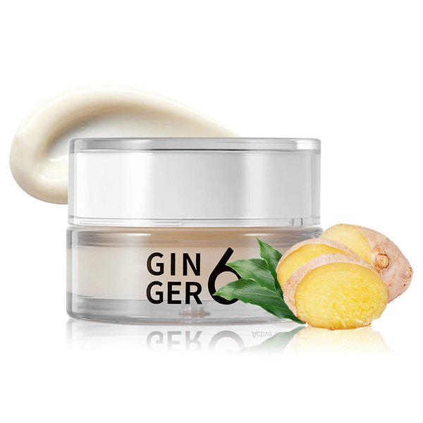 GINGER6 Active Water Cream 1.69 fl.oz. - Anti-Aging and Hydrating Facial Gel Moisturizer with Peptides, Hyaluronic Acid and Ginger Extract, Bouncy Lightweight Gel Formula, Natural Ingredients