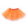 Women Tutu Colorful Running Skirts Rave Costumes Tutus, Classic Skirts Party Favor Orange