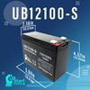 3 Pack Replacement for Schwinn IZIP I-750 Electric Scooter 3 Battery - Replacement UB12100-S Universal Sealed Lead Acid Battery (12V, 10Ah, 10000mAh, F2 Terminal, AGM, SLA)