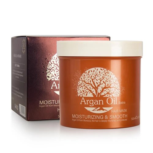 JRTTOSSE Argan Oil Hair Mask, Repair Split Ends Dry Damaged Hair, Moisturizing & Smoothing Hair Mask for Dry Damaged Hair of All Hair Types 16.90 oz 500 ml (16.90oz-500ml)