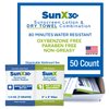 Sun X SPF 30+ Broad Spectrum Sunscreen Lotion Foil Pack Single Dose with Attached Dry Towelette, 50 Count