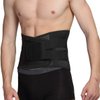 NeoTech Care Adjustable Double Pull Lumbar Brace/Lower Back Belt, Black, Size XXXL