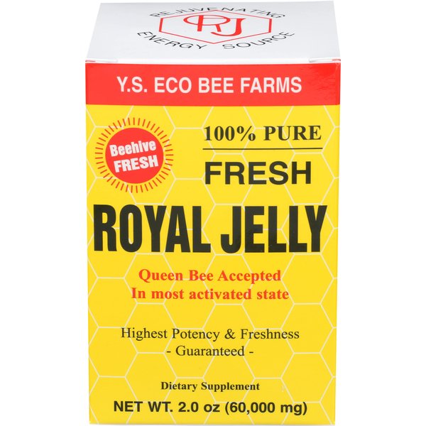 100% Pure Fresh Royal Jelly 60,000 mg YS Eco Bee Farms 2.0 oz Liquid