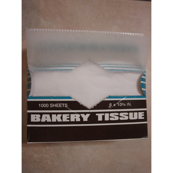 Interfold Dry Wax Paper White Bakery Tissue Paper. Size - 6 x 10 apx. 1000 sheets