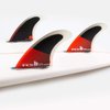 FCS II Accelerator Performance Core Tri Fin Set - Red/Black - L