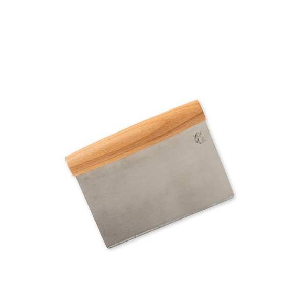 Nordic Ware Nordicware Scraper 02105 Dough Cutter, with Beechwood Grip, Stainless Steel Blade, Silver