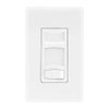 Maxxima LED Slide Dimmer Switch - 3-Way/Single Pole Decorative Electrical Light Switch, 600 Watt Max, LED Compatible On/Off Switch, Screwless Wall Plate Cover Included