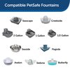 PetSafe Drinkwell Replacement Carbon Filters, Dog and Cat Ceramic Water Fountain Filters, 12-Pack