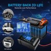 20 Amp Lithium Battery Charger, 12V and 24V Lifepo4,Lead-Acid(AGM/Gel/SLA..) Portable Car Battery Charger,Battery Maintainer, Trickle Charger, and Battery Desulfator for Car,Boat,Motorcycle…