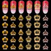 WOKOTO 30Pcs Luxury 3d Gold Crown Nail Charms For Nail Art 3d Charms For Women Nails Alloy Crown Nail Jewels Diamonds For Nails Diamonds For Nail Art Charms For Nails Nail Studs Nail Decorations Kit