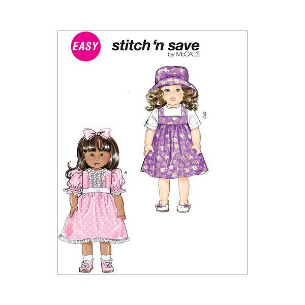 McCall's Patterns M6267 Doll Clothes for 18-Inch Dolls, One Size Only