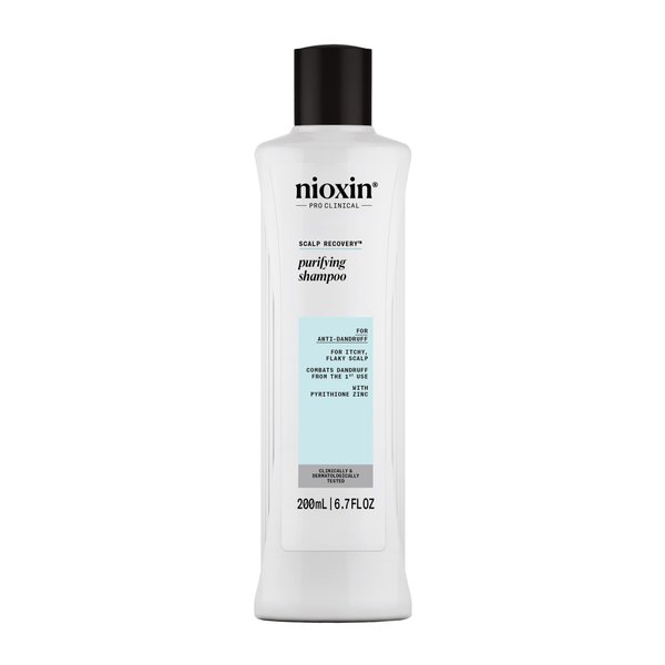 Nioxin Scalp Recovery Anti-Dandruff Medicating Shampoo for Itchy & Flaky Scalp, Pyrithione Zinc, 6.76 oz