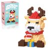 Hisgeru Christmas Building Blocks Deer Compatible with Lego Christmas Micro Blocks Stacking New Toys Holiday Present Box New Year Birthday Gifts for Kids 7 8 9 10 11 12 Years Old (Reindeer)