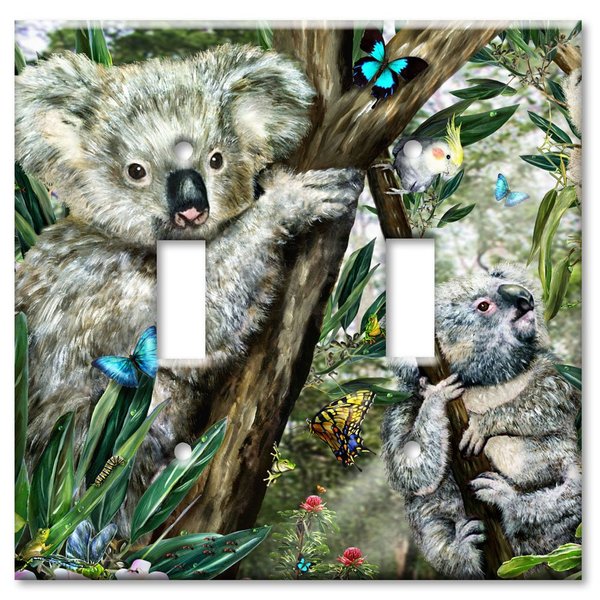 Art Plates - Koala Bear Switch Plate - Double Toggle