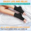 TOFLY® Plantar Fasciitis Socks for Women Men, Truly 20-30mmHg Compression Socks for Arch & Ankle Support, Foot Care Compression Sleeves for Injury Recovery, Eases Swelling, Pain Relief, Black L
