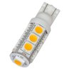 HERO-LED T10WG13T-WW 12V DC T10 Wedge 194 921 168 Ultra Bright 13-LED 5050 SMD LED Bulb, 5-Pack, Warm White/Soft White 3000K