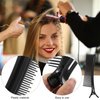 Beaupretty Hair Combs, 3 Pieces Hair Stylist Non Slip Hair Clips Comb Rat Tail Teasing Clip Comb Hair Coloring Styling Tools Highlighting Comb Hair Rollers for Salon Home (Black)