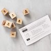 Mixology Dice® (pouch) - Classic Edition // Inspiration for craft cocktails/Set of 9 laser engraved wood dice with Instruction Booklet/Gifts for men, boyfriend gift, gifts for him