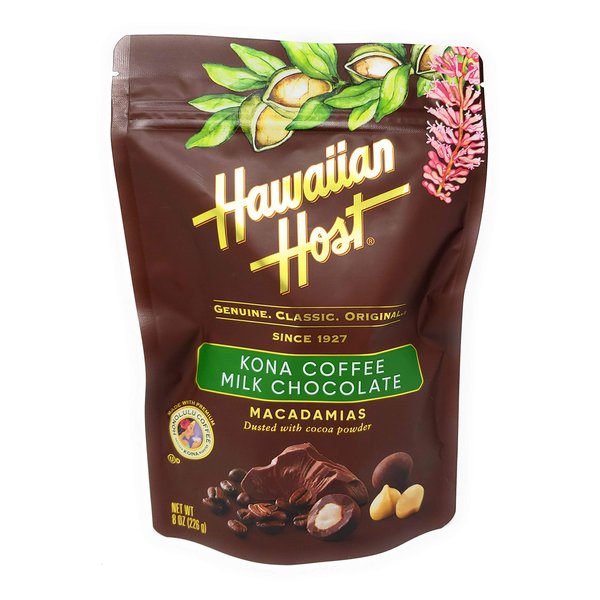 Hawaiian Host Chocolate 8 ounce (226g) (Kona Coffee Milk Chocolate)