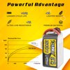 TATTU R-Line Version 5.0 6S Lipo Battery 22.2V 150C 1200mAh Lipo Battery Pack with XT60 Plug for Racing
