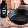 Kuche Chef Organic Cast Iron Oil & Cast Iron Conditioner – Made from Flaxseed Oil grown and pressed in the USA – Creates a Non-Stick Seasoning on All Cast Iron Cookware (120ml)