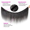 Pinjuoo Peruvian Hair Bundles 14 16 18 20 Inch 4 Straight Bundles Human Hair 100% Unprocessed Raw Virgin Hair Bundles Weave Natural Black Bundles Human Hair Extensions for Women