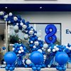 Number 8 Balloon 40 inch, Dark Blue Big Number Balloon, Giant Foil 8 Balloons Number, Helium 8th Birthday Balloons for Kids Boys Girls Birthday Party Decorations Wedding Anniversary Event Supplies