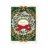 Handmade Dimensional Holly Wreath Christmas Cards Embellished with Glitter By Anna Griffin -- Set of 10 Cards and Envelopes