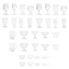 34pcs Miniature Cups 1/17 Dollhouse Miniature Wine Glass Drink Cups Set Miniature Ice Cream Cup Drinking Glasses Dollhouse Kitchen Accessories