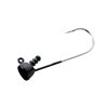 BUCKEYE Lures Spot Remover Jig Head with Nickel Ultra-Point Hook for Soft Plastic Bass Fishing Baits, 5 Pack, Black, 3/16 oz