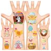 Easter Luminous Temporary Tattoos Stickers for Kids， Easter Eggs Chicken Tattoo Stickers，Easter Basket Stuffers Hunt, Easter Eggs Gift for teens girls babies adults